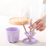 Maxbell Portable Makeup Brush Cleaning Tool Brush Drying Holder Beauty Supplies Pink