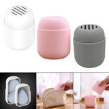 Maxbell Makeup Sponge Holder Dustproof Silicone Powder Puff Protective Container White