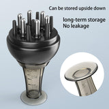 Maxbell Scalp Applicator Comb 4ml Convenient Multiple Functions for Travel Home Men Black