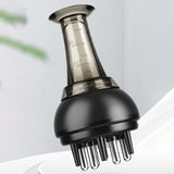 Maxbell Scalp Applicator Comb 4ml Convenient Multiple Functions for Travel Home Men Black