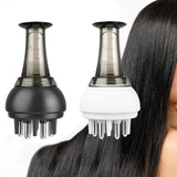 Maxbell Scalp Applicator Comb 4ml Convenient Multiple Functions for Travel Home Men Black