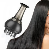 Maxbell Scalp Applicator Comb 4ml Convenient Multiple Functions for Travel Home Men Black