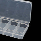 Maxbell 12 Slots Nail Tips Organizer Box Empty for False Nail Tips Art Crafts Beads Transparent