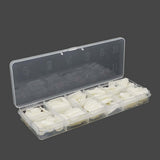 Maxbell 12 Slots Nail Tips Organizer Box Empty for False Nail Tips Art Crafts Beads Transparent