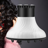 Maxbell Hair Dryer Diffuser for Curly and Wavy Hair White
