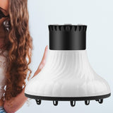 Maxbell Hair Dryer Diffuser for Curly and Wavy Hair White