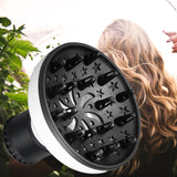 Maxbell Universal Hair Diffuser Hair Dryers Accessories Travel Easy Storage White