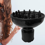 Maxbell Universal Hair Diffuser Hair Dryers Accessories Travel Easy Storage Black