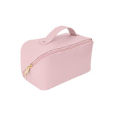 Maxbell Toiletry Bag PU Leather Toiletry Accessories for Female Anniversary Dating Pink