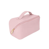 Maxbell Toiletry Bag PU Leather Toiletry Accessories for Female Anniversary Dating Pink