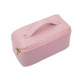 Maxbell Toiletry Bag PU Leather Toiletry Accessories for Female Anniversary Dating Pink