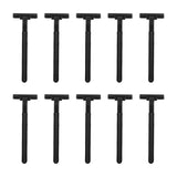 Maxbell 10 Pieces Disposable Shaver Long Non Slip Handle Shaver for Barber Shop Men