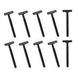 Maxbell 10 Pieces Disposable Shaver Long Non Slip Handle Shaver for Barber Shop Men