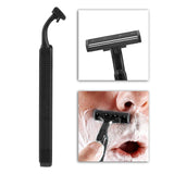 Maxbell 10 Pieces Disposable Shaver Long Non Slip Handle Shaver for Barber Shop Men