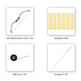 Maxbell Eyebrow Ruler Positioning Tool Accessories Gold Ratio for Makeup Supplies
