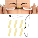 Maxbell Eyebrow Ruler Positioning Tool Accessories Gold Ratio for Makeup Supplies