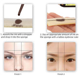 Maxbell Eyebrow Ruler Positioning Tool Accessories Gold Ratio for Makeup Supplies