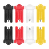 Maxbell 50 Pieces Glue Bottle Unblocking Needles Bottle Plug Tips for Home Salon White