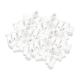 Maxbell 50 Pieces Glue Bottle Unblocking Needles Bottle Plug Tips for Home Salon White