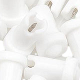 Maxbell 50 Pieces Glue Bottle Unblocking Needles Bottle Plug Tips for Home Salon White