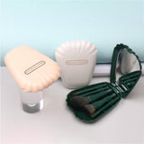 Maxbell 5Pcs make up Brushes Tool Set for Travel Beige