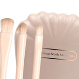 Maxbell 5Pcs make up Brushes Tool Set for Travel Beige