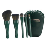 Maxbell 5Pcs make up Brushes Tool Set for Travel Green