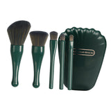 Maxbell 5Pcs make up Brushes Tool Set for Travel Green