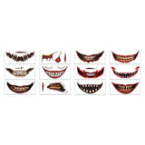 Maxbell Halloween Face Stickers Temporary Tattoo Decor DIY for Prank Makeup Props