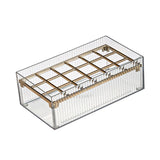 Maxbell Clear Lipstick Case Makeup Cosmetic Organizer Storage Box for Nail Polishes