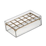 Maxbell Clear Lipstick Case Makeup Cosmetic Organizer Storage Box for Nail Polishes