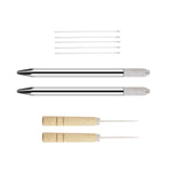 Maxbell Durable Doll Hair Rooting Tool with Aluminum Handle Holders Supplies Awls Style B