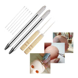 Maxbell Durable Doll Hair Rooting Tool with Aluminum Handle Holders Supplies Awls Style B