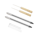 Maxbell Durable Doll Hair Rooting Tool with Aluminum Handle Holders Supplies Awls Style C
