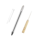 Maxbell Durable Doll Hair Rooting Tool with Aluminum Handle Holders Supplies Awls Style D