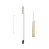 Maxbell Durable Doll Hair Rooting Tool with Aluminum Handle Holders Supplies Awls Style D