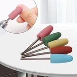 Maxbell 5 Pieces Durable Bits Calluses Removal Silicone for Home Salon
