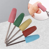 Maxbell 5 Pieces Durable Bits Calluses Removal Silicone for Home Salon