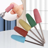 Maxbell 5 Pieces Durable Bits Calluses Removal Silicone for Home Salon