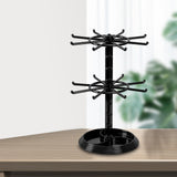 Maxbell Display Stand Adjustable Storage Rack High Capacity for Showcase Black