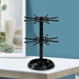 Maxbell Display Stand Adjustable Storage Rack High Capacity for Showcase Black