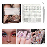 Maxbell 2 Pieces Makeup Rhinestones Stickers for DIY Crafts Festival Accessory