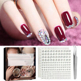 Maxbell 2 Pieces Makeup Rhinestones Stickers for DIY Crafts Festival Accessory
