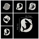 Maxbell Face Painting Stencil Kit Makeup Art Painting Smooth Lightweight Reusable Half Face Use