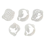 Maxbell Face Painting Stencil Kit Makeup Art Painting Smooth Lightweight Reusable Half Face Use