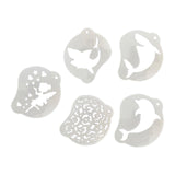 Maxbell Face Painting Stencil Kit Makeup Art Painting Smooth Lightweight Reusable Half Face Use