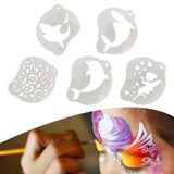 Maxbell Face Painting Stencil Kit Makeup Art Painting Smooth Lightweight Reusable Half Face Use