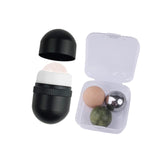 Maxbell Volcanic Roller with Replaceable Balls Portable Mini Reusable for Travel Black