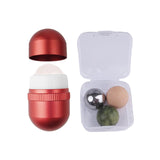 Maxbell Volcanic Roller with Replaceable Balls Portable Mini Reusable for Travel Red