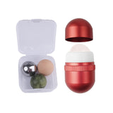 Maxbell Volcanic Roller with Replaceable Balls Portable Mini Reusable for Travel Red
